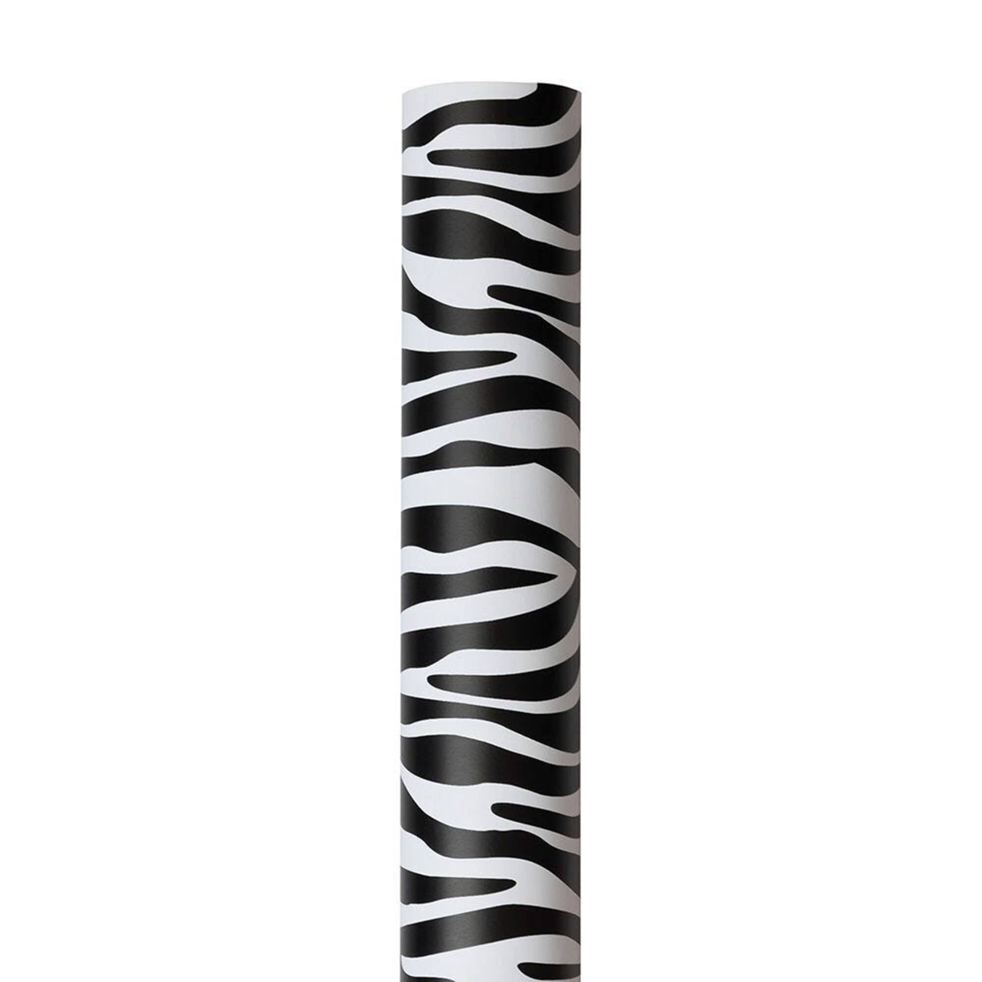 JAM Paper Safari & White Zebra Gift Wrap